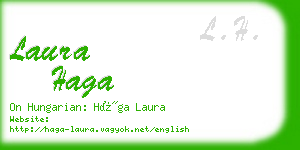 laura haga business card